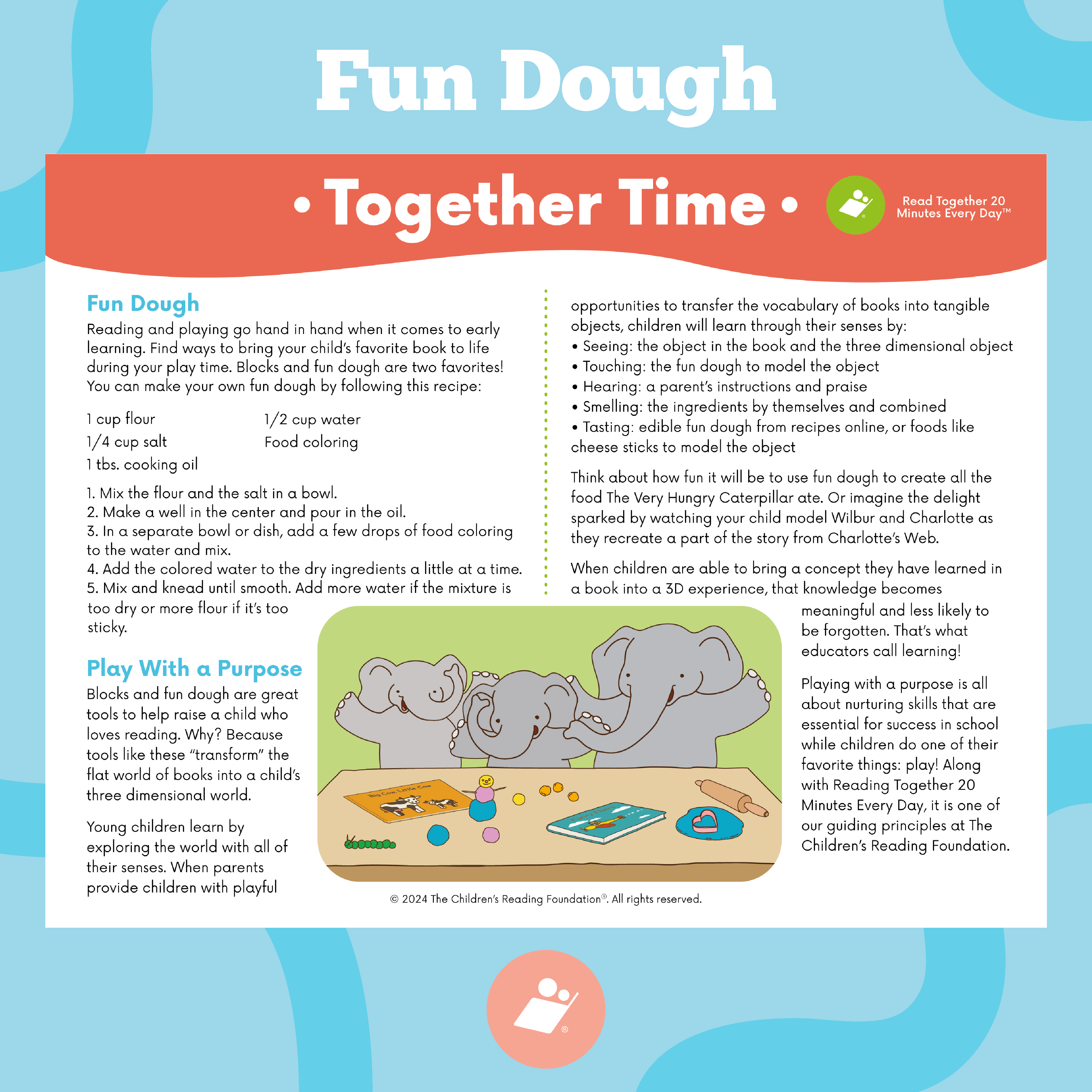 Fun Dough Together Time Printable