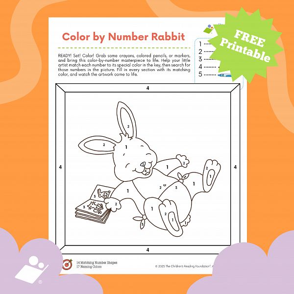 Color by Number Rabbit