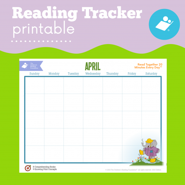 April Reading Tracker