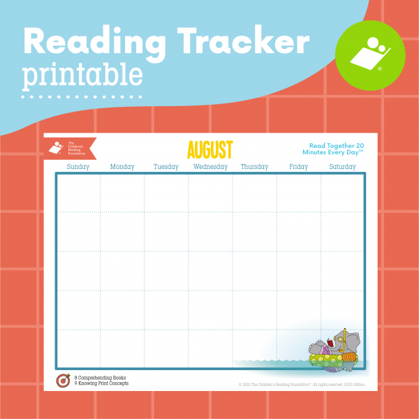 August Reading Tracker