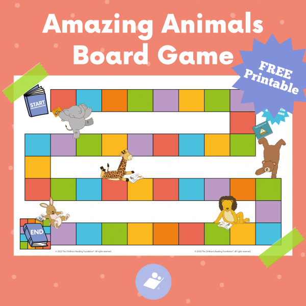 Amazing Animals Game Board