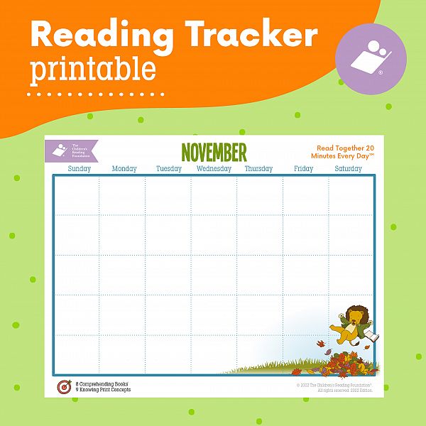 November Reading Tracker