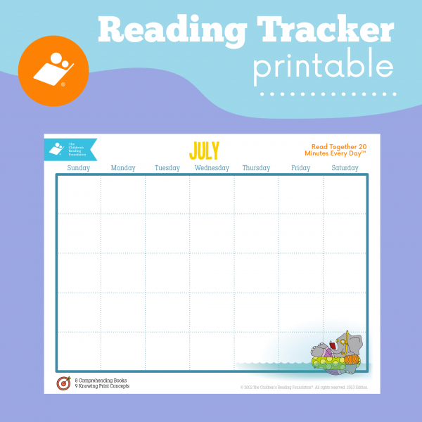 July Reading Tracker