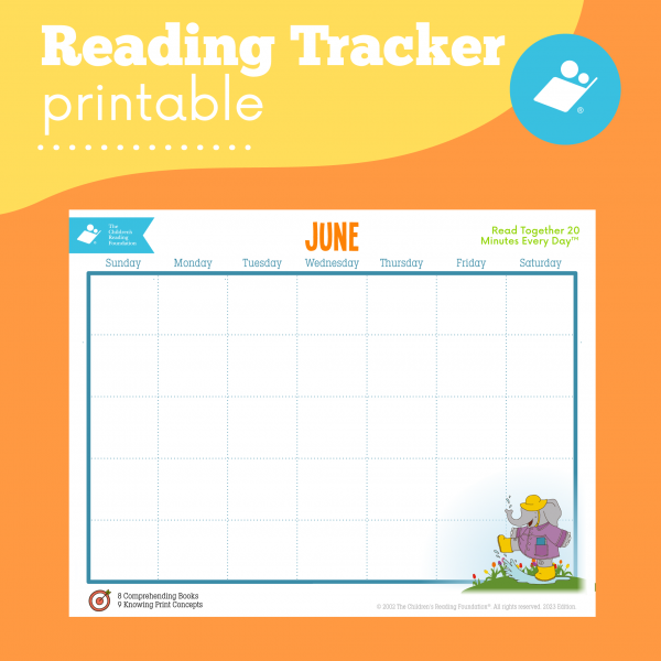 June Reading Tracker
