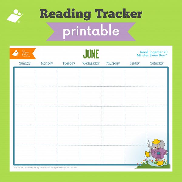 June Reading Tracker