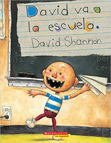 David va a la escuela book cover
